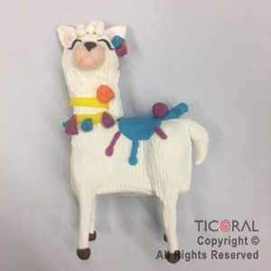 ADORNO LLAMA FIESTA  A. PORCELANA FRIA x 1